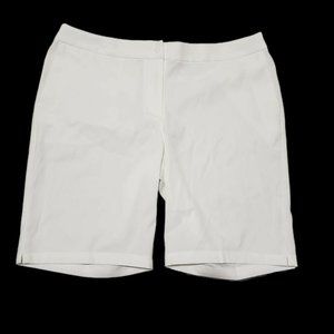 Nike Women's Golf Shorts 12 White Dri-Fit Pockets Standard Fit